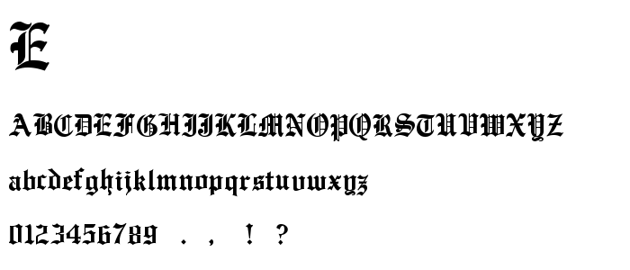 Englisht font