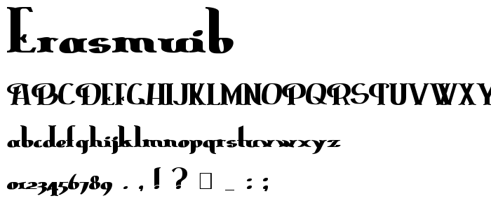 Erasmuib font