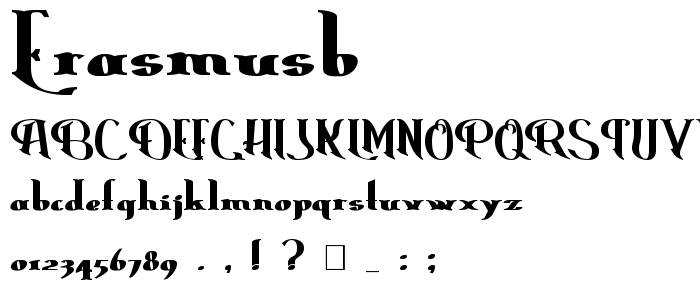 Erasmusb font