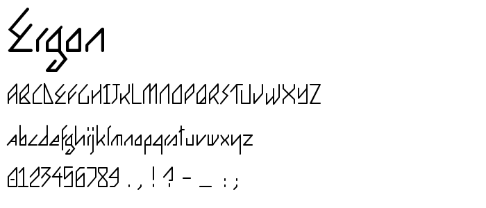 Ergon font