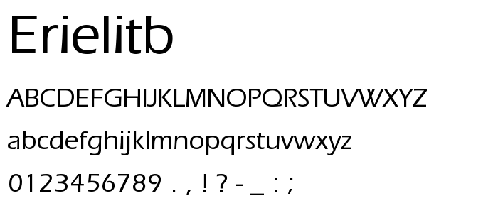 Erielitb font