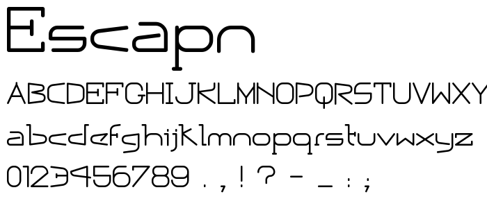 Escapn font