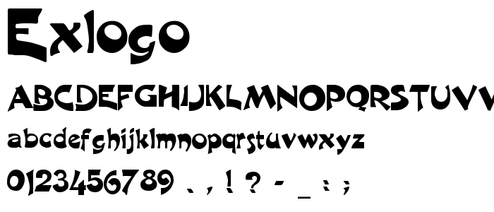 Exlogo font