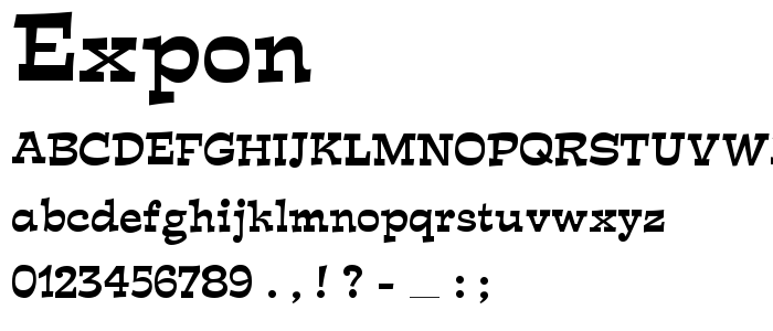 Expon font