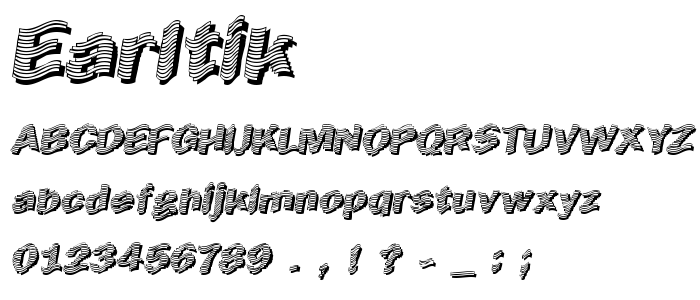 Earltik font