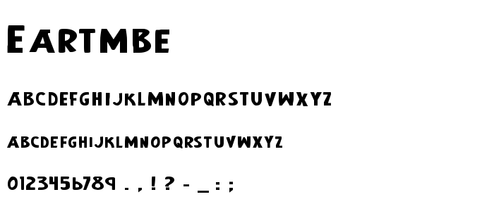 Eartmbe font