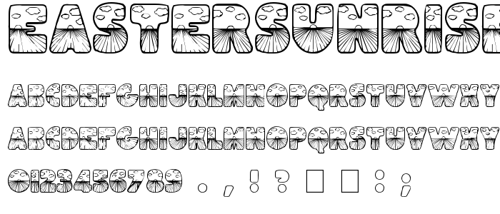 Eastersunrise font