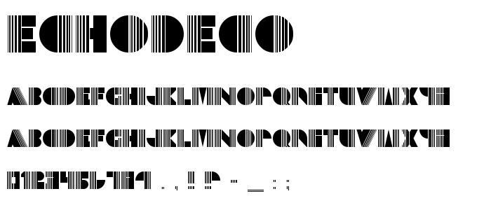 Echodeco font