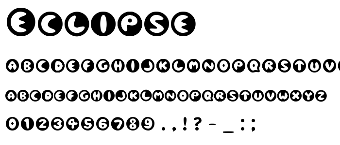 Eclipse font
