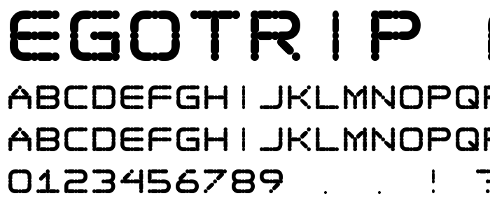 Egotrip_F font