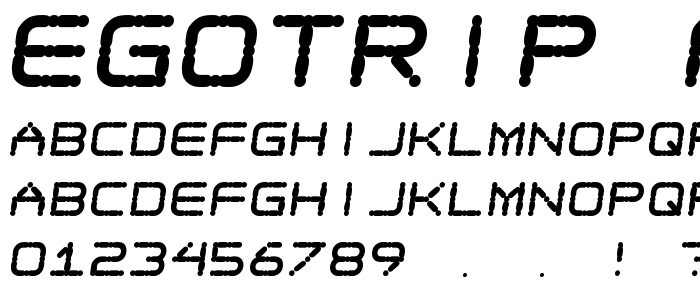 Egotrip_Fs font