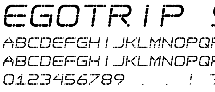 Egotrip_S font