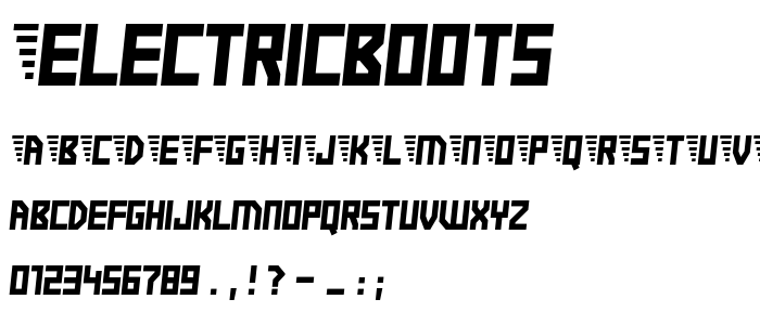 Electricboots font