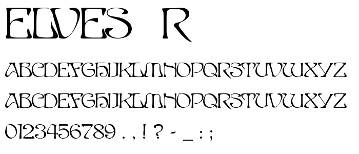 Elves__R font