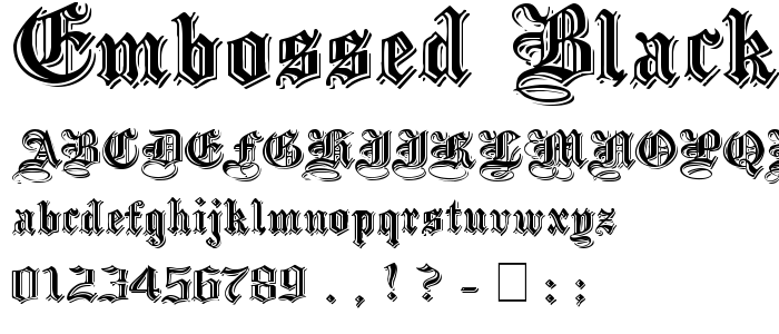 Embossed_Black_Wide font