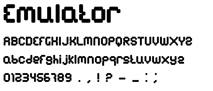 Emulator font