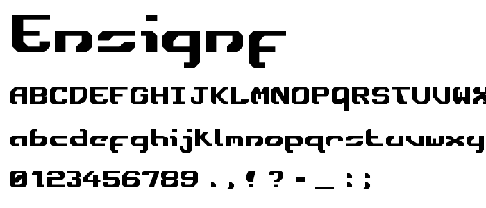 Ensignf font