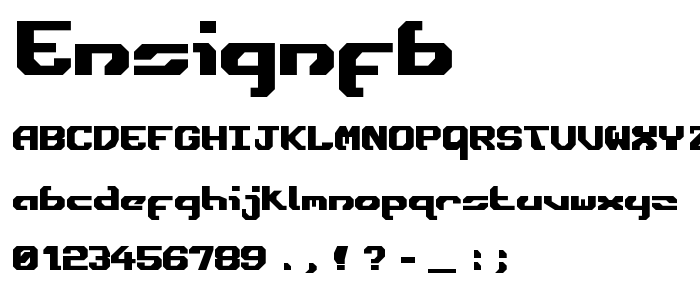 Ensignfb font