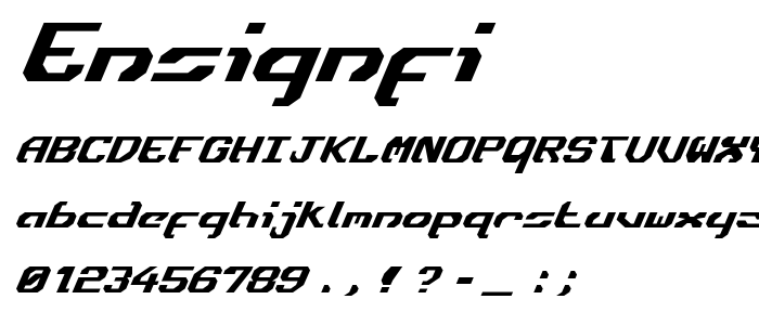 Ensignfi font