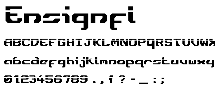 Ensignfl font