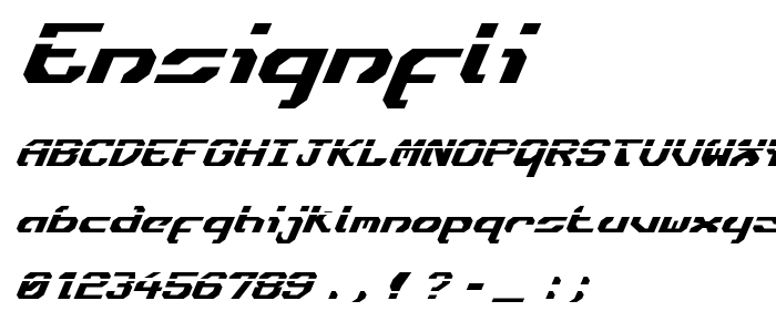 Ensignfli font