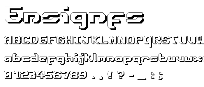 Ensignfs font