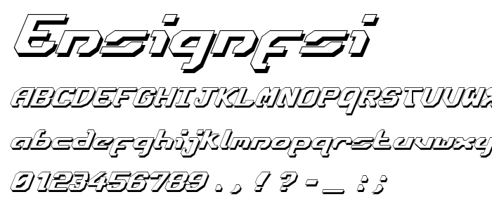 Ensignfsi font