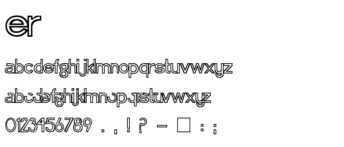 Er font