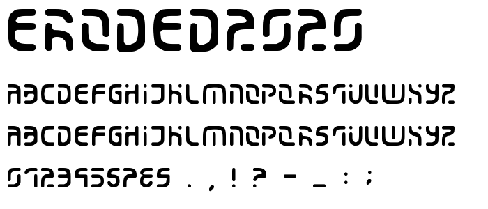 Eroded2020 font