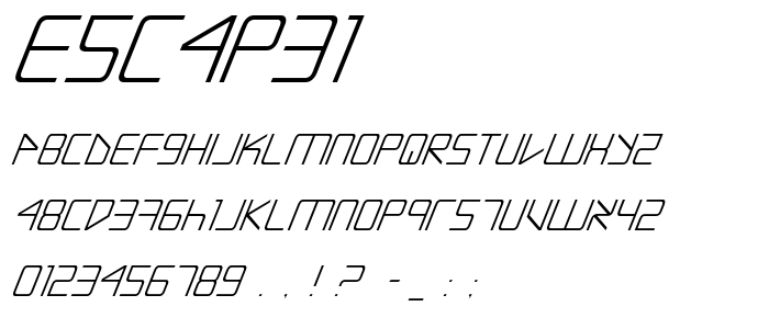 Escapei font