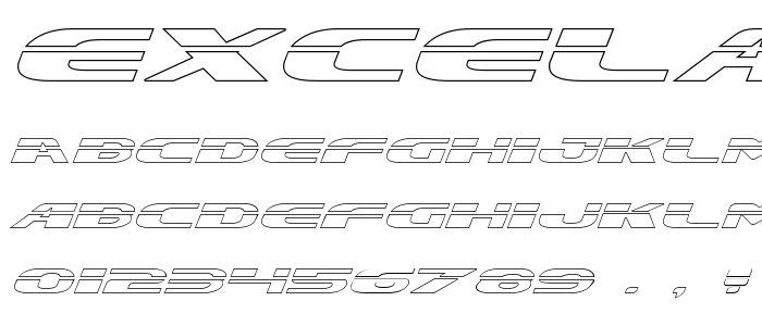 Excelateo font