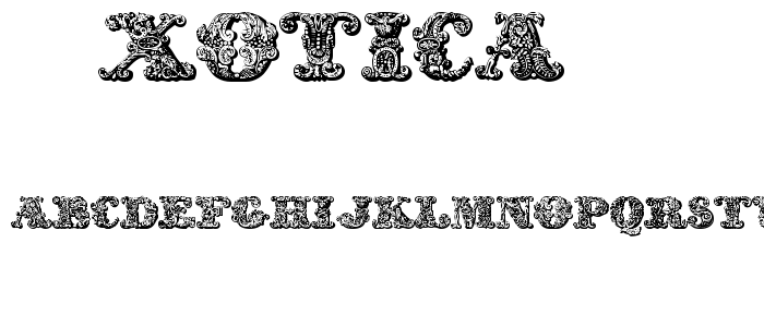 Exotica font