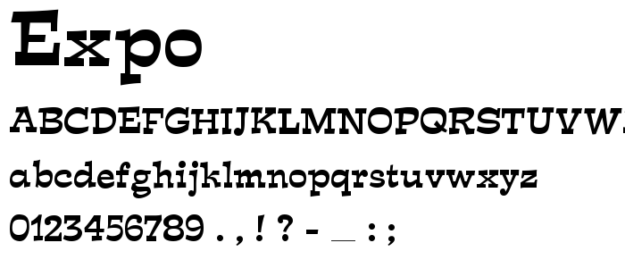 Expo font