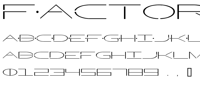 Factor2 font