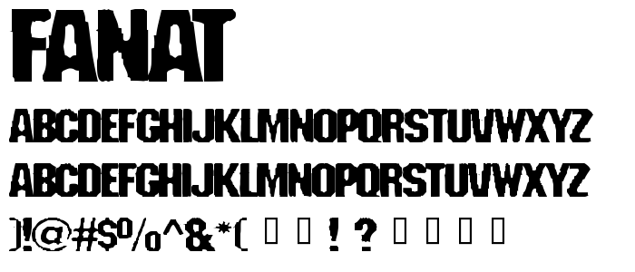 Fanat font