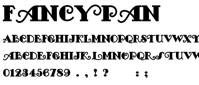 Fancypan font