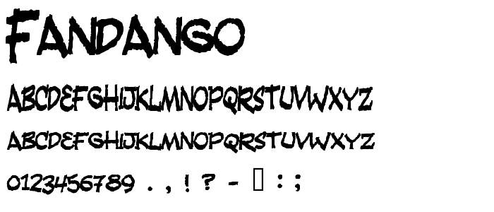 Fandango font