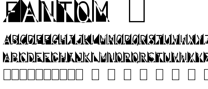 Fantom_1 font