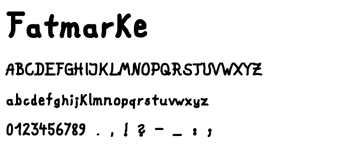 Fatmarke font