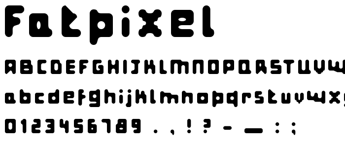 Fatpixel font
