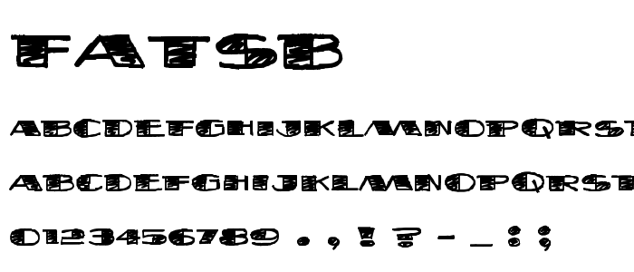 Fatsb font