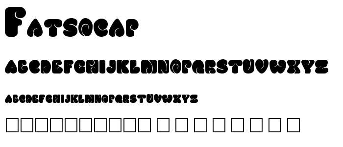 Fatsocap font