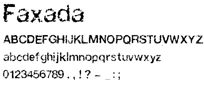 Faxada font