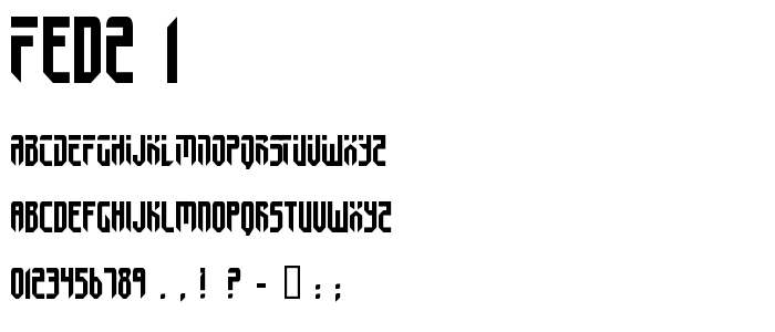 Fed2_1 font