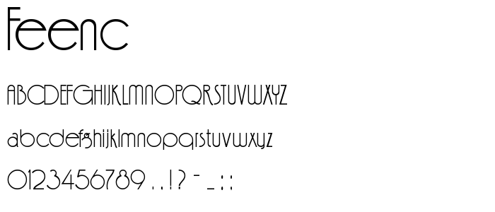 Feenc font