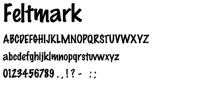 Feltmark font