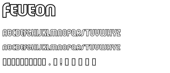 Feueon font