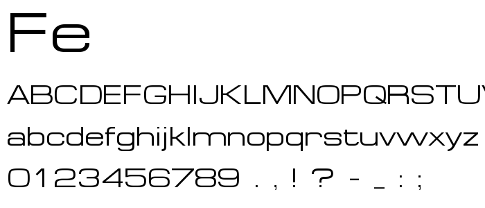 Fe font