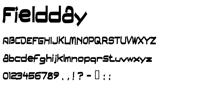 Fieldday font