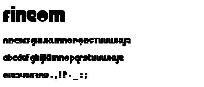 Fineom font